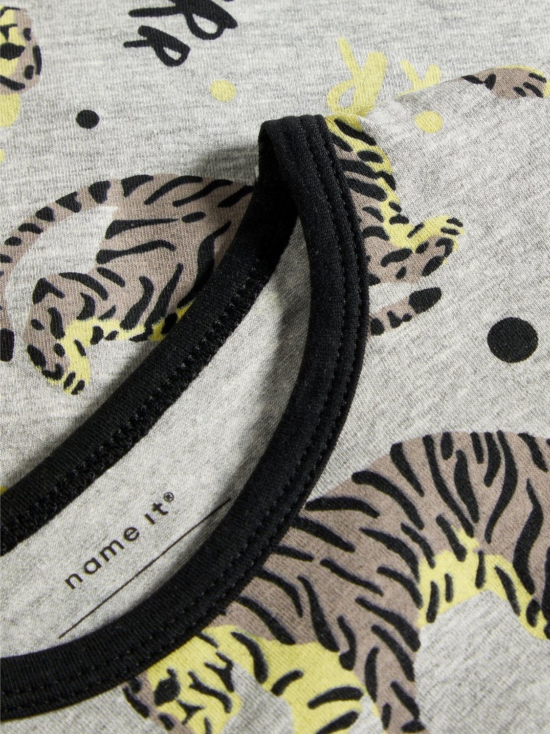 Name It Erkek Kışlık Organik Pamuk Pijama Takım Gri