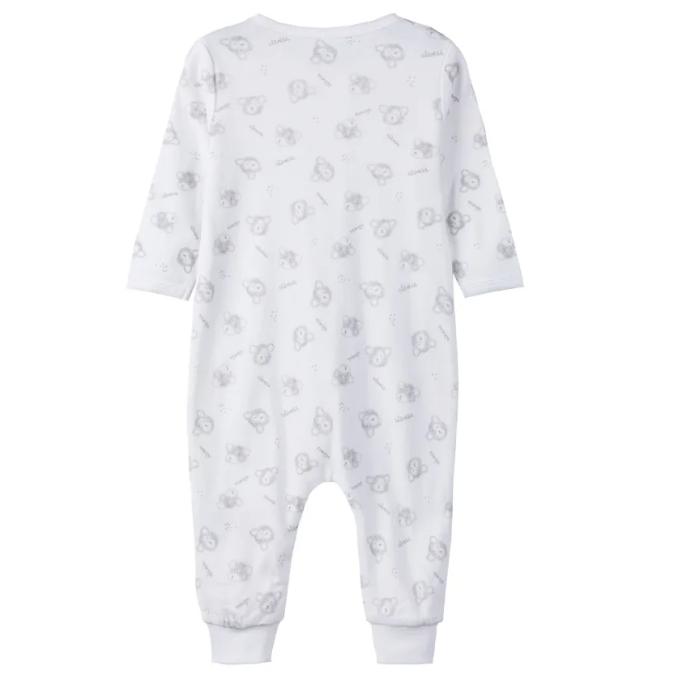 Name It Erkek Bebek Kışlık Penye Patiksiz Tulum 2'li Set Gri