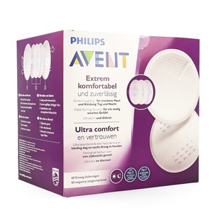 Avent Tek Kullanımlık Ultra Comfort Göğüs Pedleri 60'lı