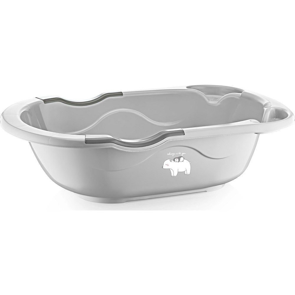 Baby Jem Giderli Mat Lüks Banyo Küveti Gri