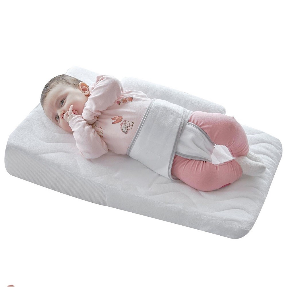BabyJem Bebek Reflu Yastığı Kemerli Beyaz