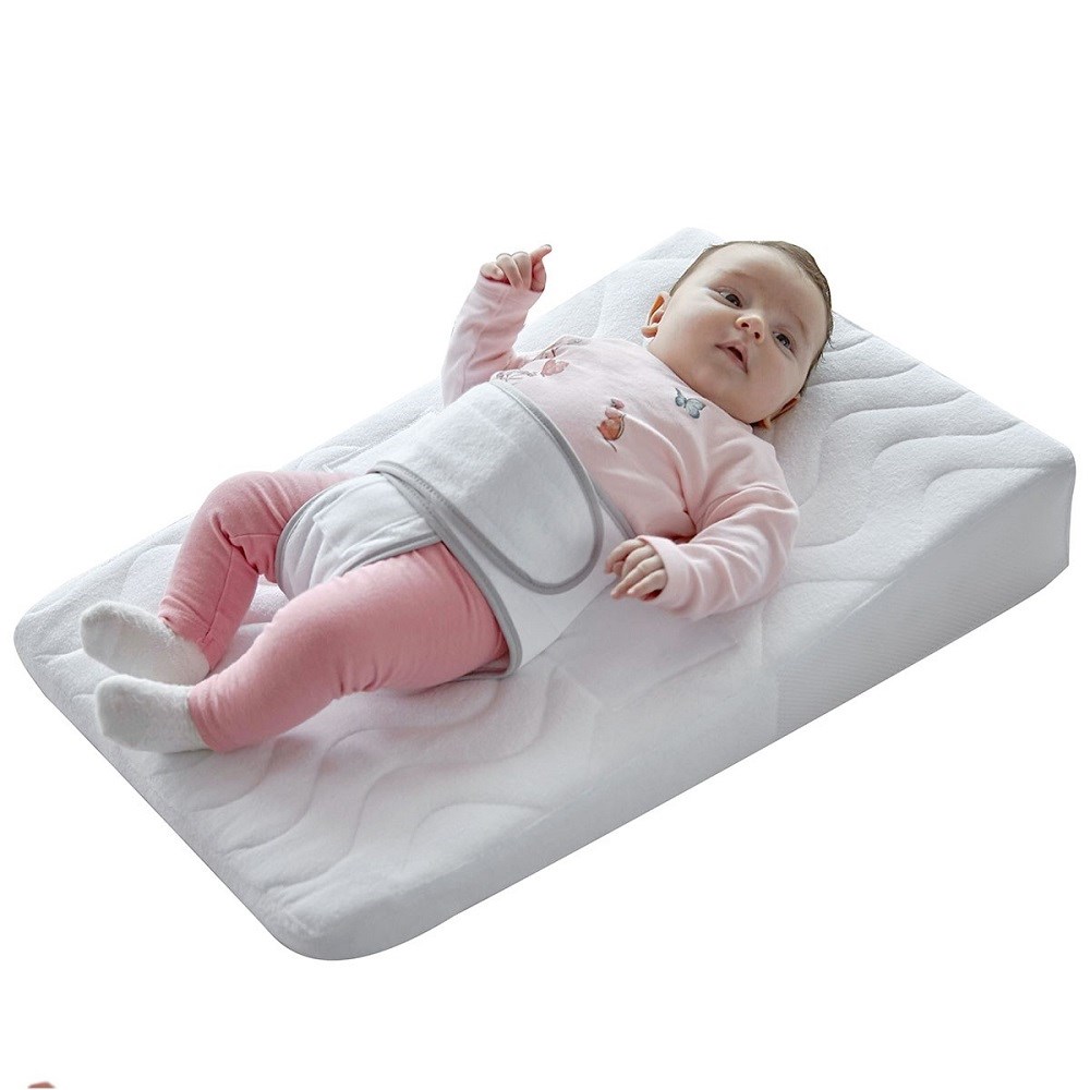 BabyJem Bebek Reflu Yastığı Kemerli Beyaz