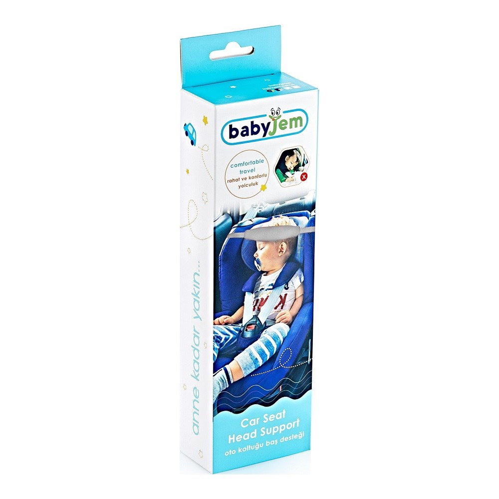 BabyJem Oto Koltuğu Baş Desteği Gri Gri