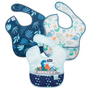 Bumkins SuperBib Önlük-3lü Paket (Hangry, Dinasours, Blue Tropic)
