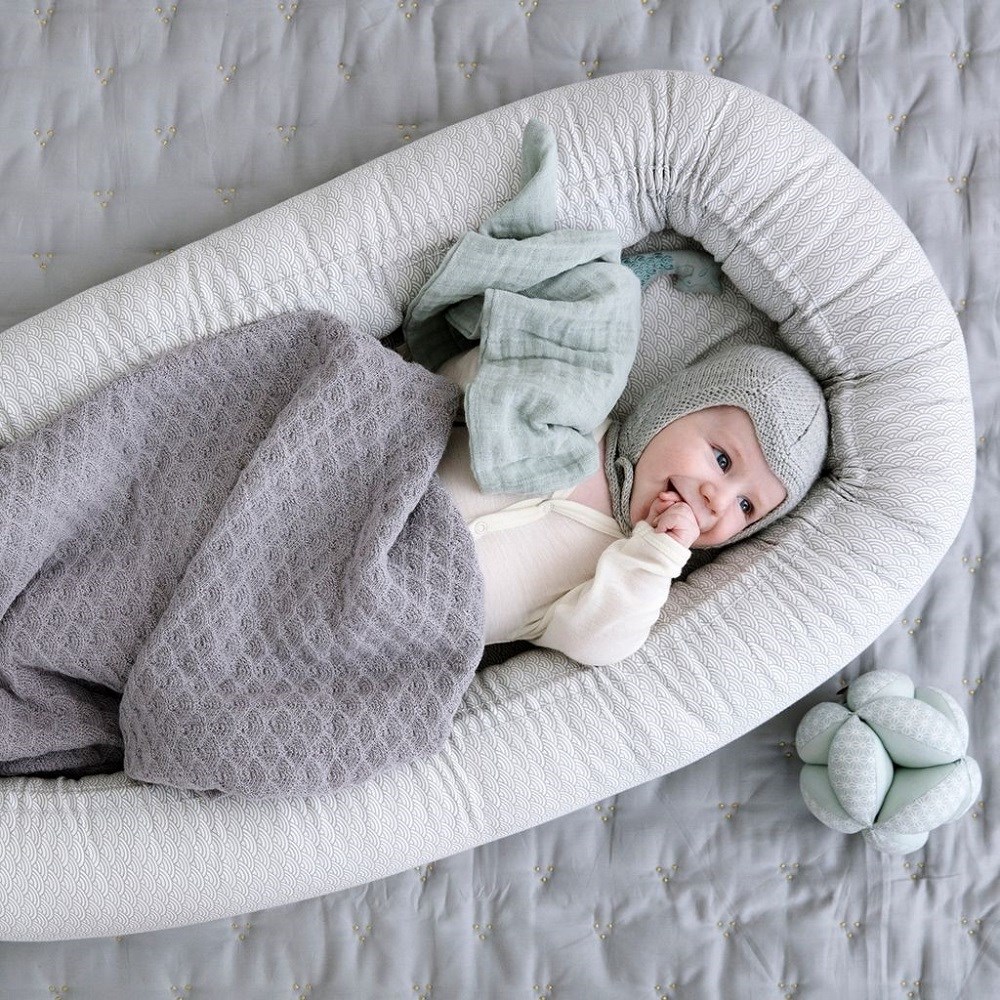 Cam Cam Bebek Babynest 30X75 Grey Wave Orjinal