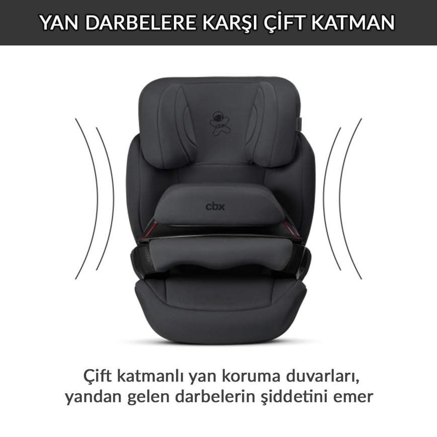 ADAC'lı Cybex CBX Aura Free Fix 9-36 Oto Koltuğu Comfy Grey Orjinal
