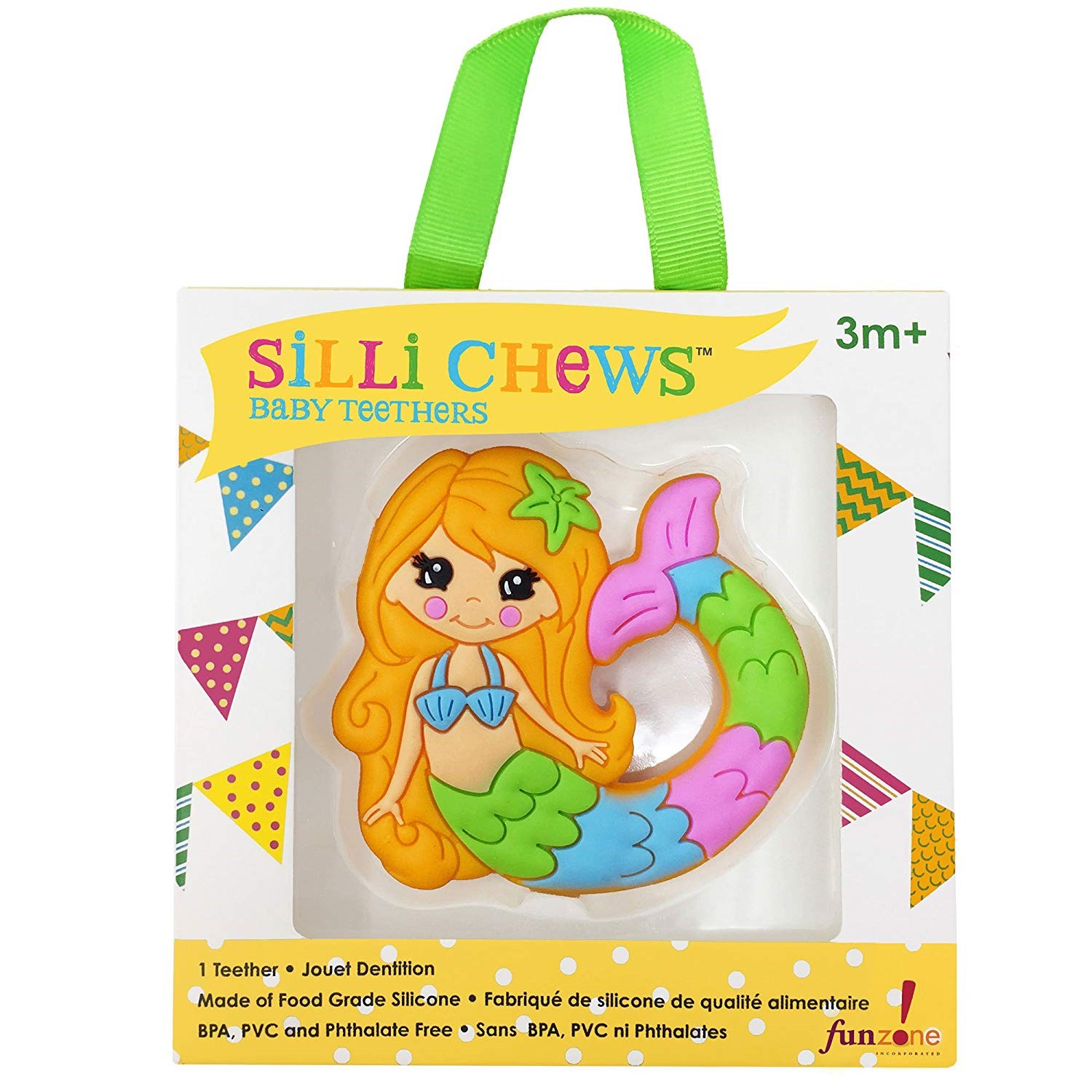 Silli Chews Silikon Diş Kaşıyıcı - Denizkızı 3m+ Orjinal