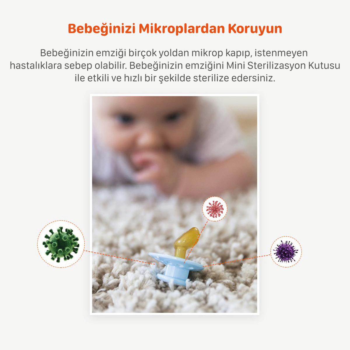 Deerma S6 Ultraviyole (UVC) Mini Sterilizasyon Kutusu Orjinal