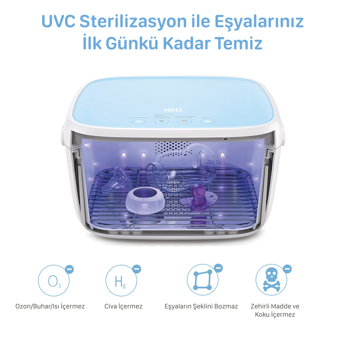 Deerma T5 Ultraviyole (UVC) Sterilizasyon Cihazı Orjinal