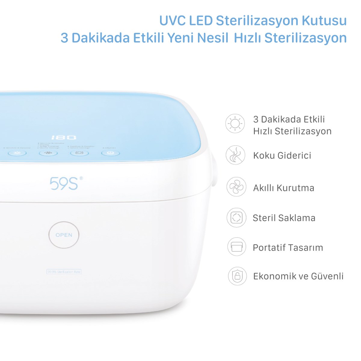 Deerma T5 Ultraviyole (UVC) Sterilizasyon Cihazı Orjinal