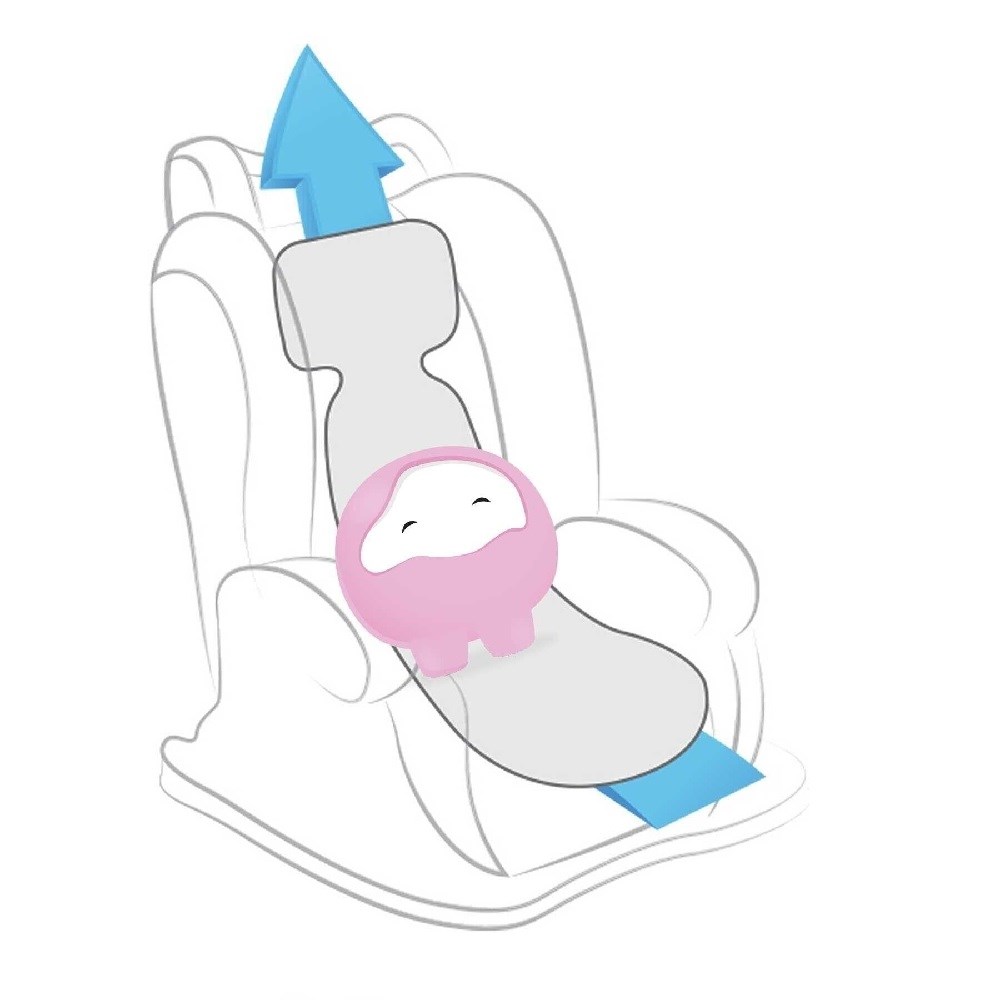 Aircosy Bebek Oto Koltuğu Minderi Pembe