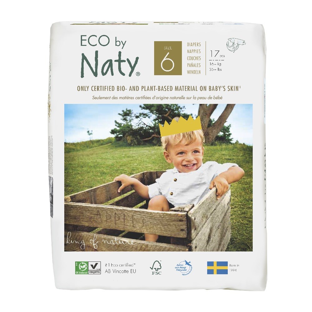 Eco By Naty Bebek Bezi -XL No: 6 - (17 adet) 16 Kg + Orjinal