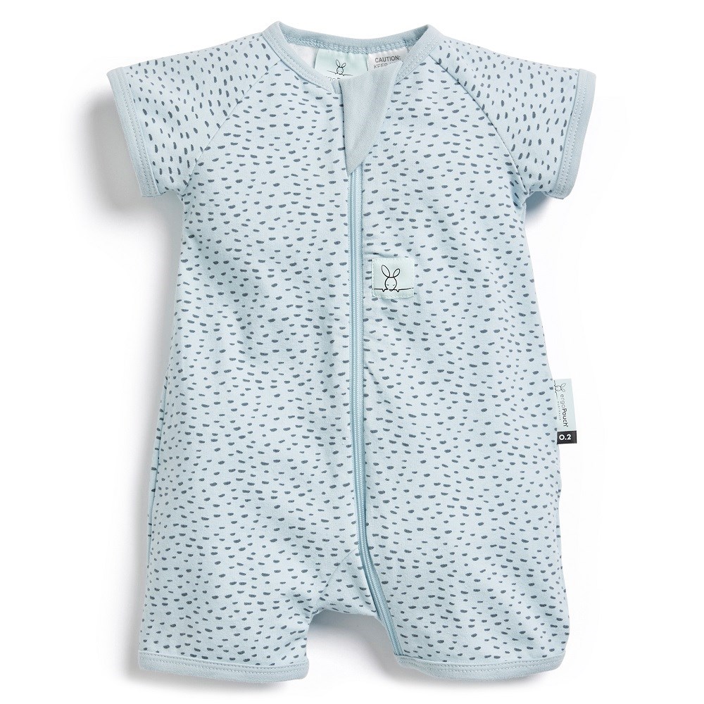 ErgoPouch Bambu Kısa Kollu Tulum 0.2 TOG - Pebble Orjinal