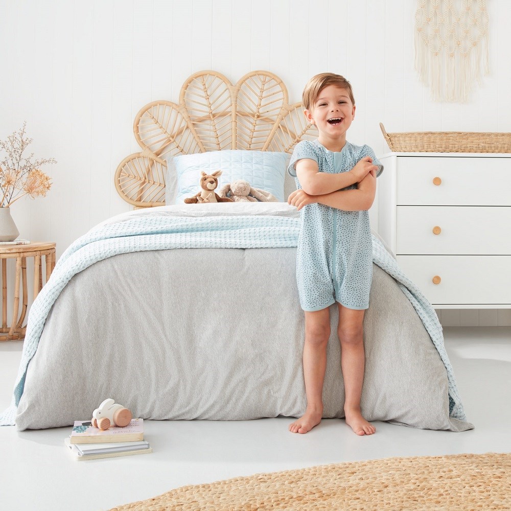 ErgoPouch Bambu Kısa Kollu Tulum 0.2 TOG - Pebble Orjinal