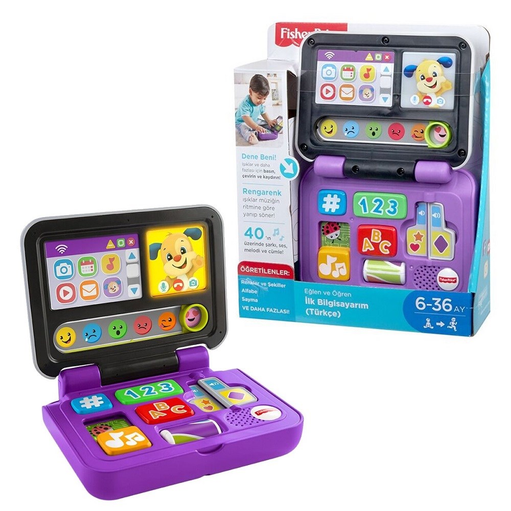 Fisher Price Yaşa Göre Gelişim Eğitici İlk Bilgisayarım Türkçe Orjinal
