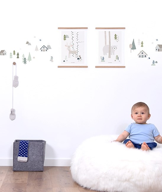 Lilipinso Bebek Odası Poster 30x40 cm Bambi Orjinal