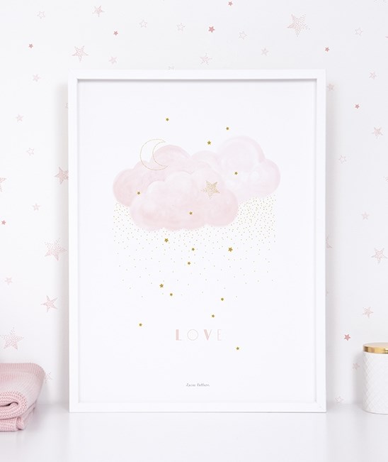 Lilipinso Bebek Odası Poster 30x40 cm Tatlı Aşk Pink Orjinal