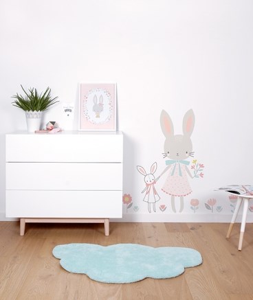 Lilipinso Bebek Odası Çıkartma Çiçek Kız 30x42 cm Orjinal