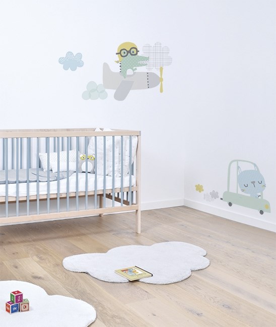 Lilipinso Bebek Odası Çıkartmalar XL Şoför Tavşan Orjinal