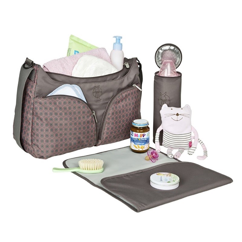 Lassig Basic Shoulder Bakım Çantası - Daisy Mid Grey Orjinal