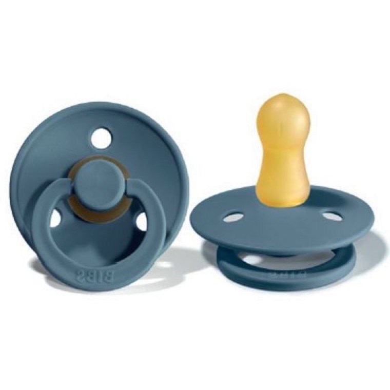 Bibs Colour Bebek Doğal Kauçuk Emzik Petrol Green 6-18 Ay Gri