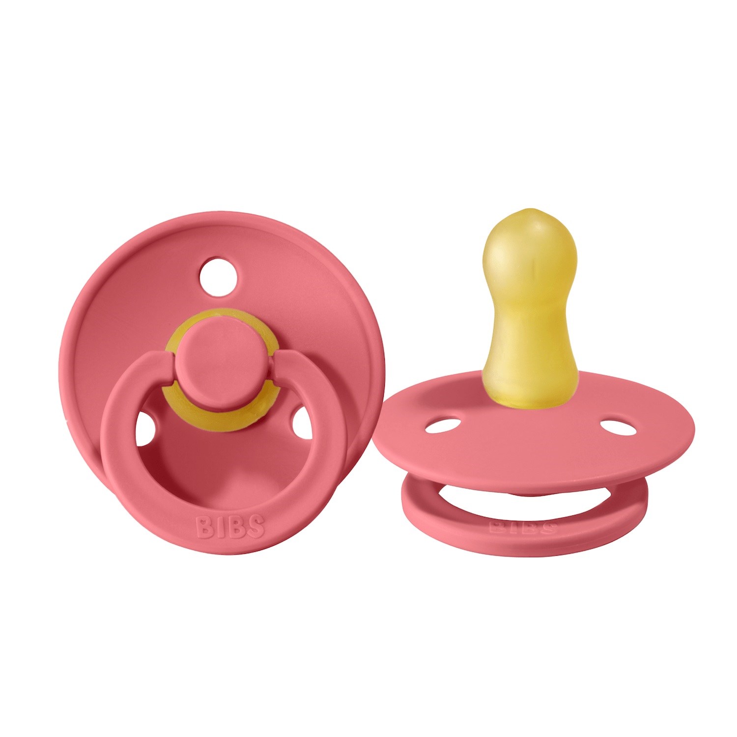 Bibs Colour Bebek Doğal Kauçuk Emzik Coral 6-18 Ay Pembe