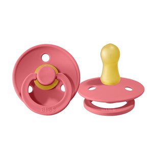 Bibs Colour Bebek Doğal Kauçuk Emzik Coral 6-18 Ay