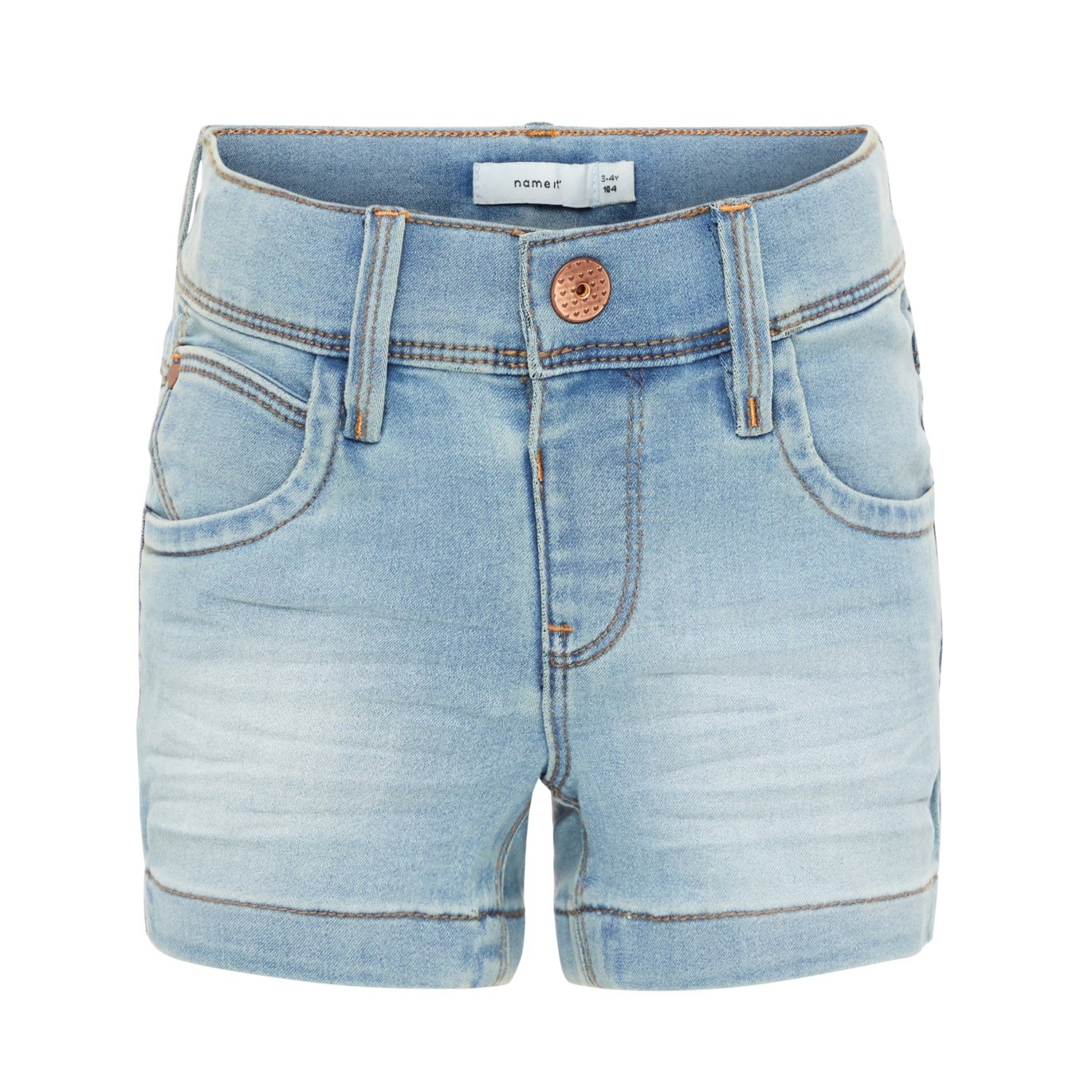Name It Kız Yazlık Denim Şort Mavi