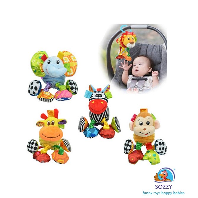 Sozzy Toys Titreşimli ve Çıngıraklı HayvanlarZürafa Orjinal