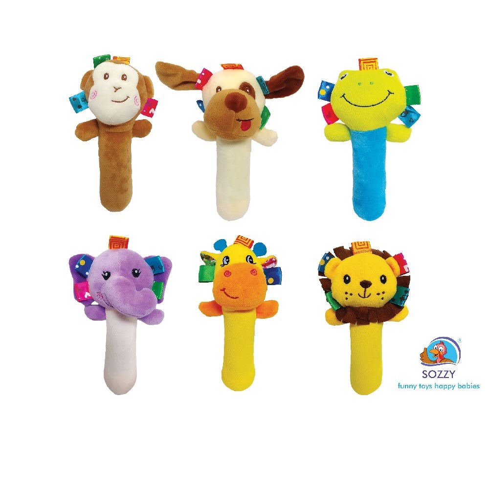 Sozzy Toys Çıngıraklı Yumuşak Cri Cri Maymun Orjinal