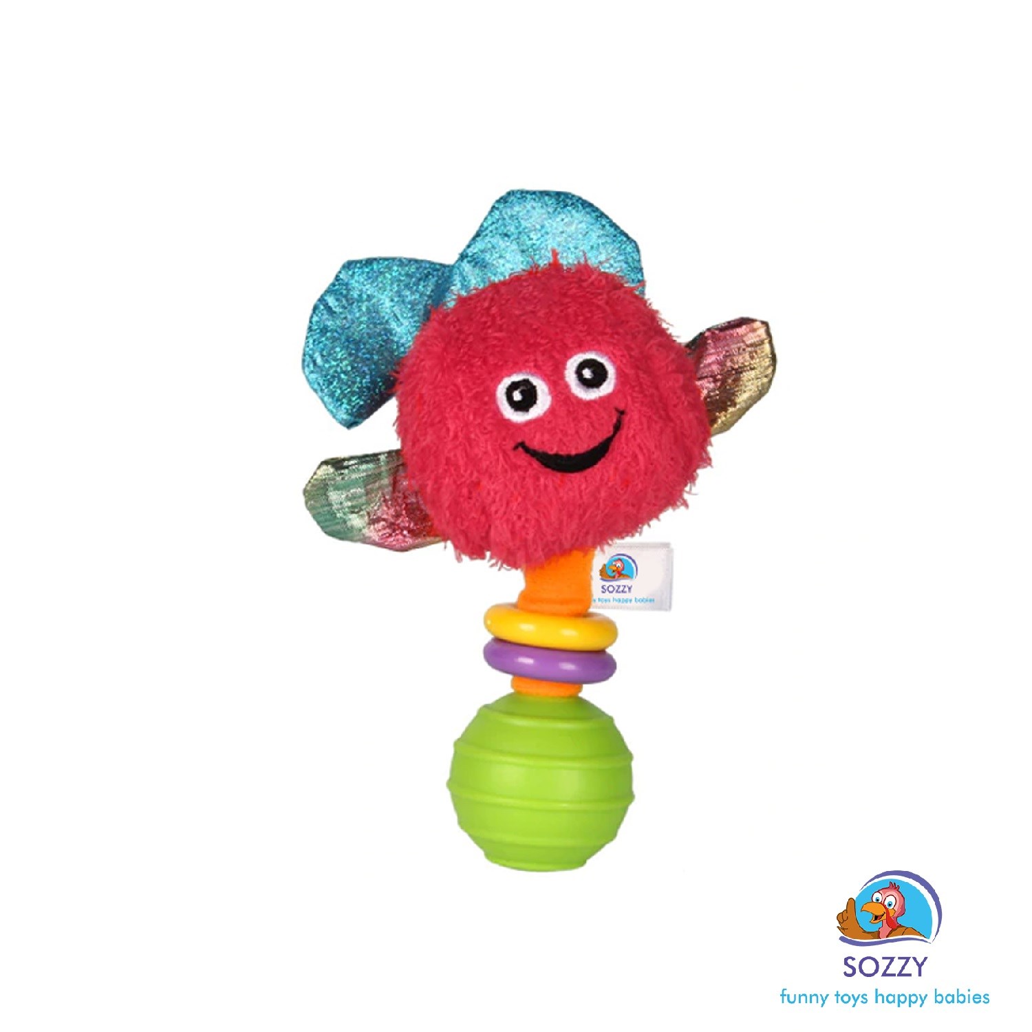 Sozzy Toys Çıngıraklı Renkli Yunus Orjinal
