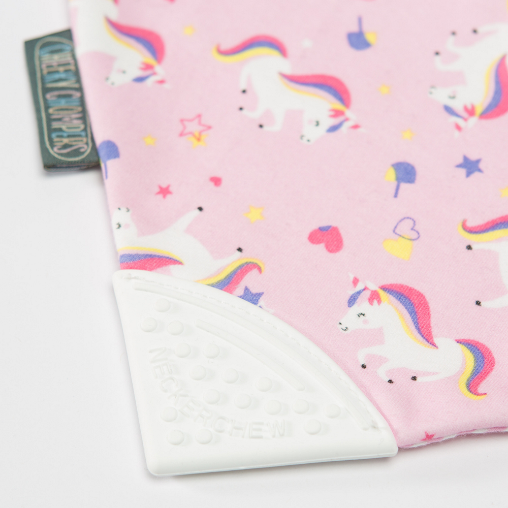 Cheeky Chompers Diş Kaşıyıcılı Fular Önlük -Unicorn Love Orjinal