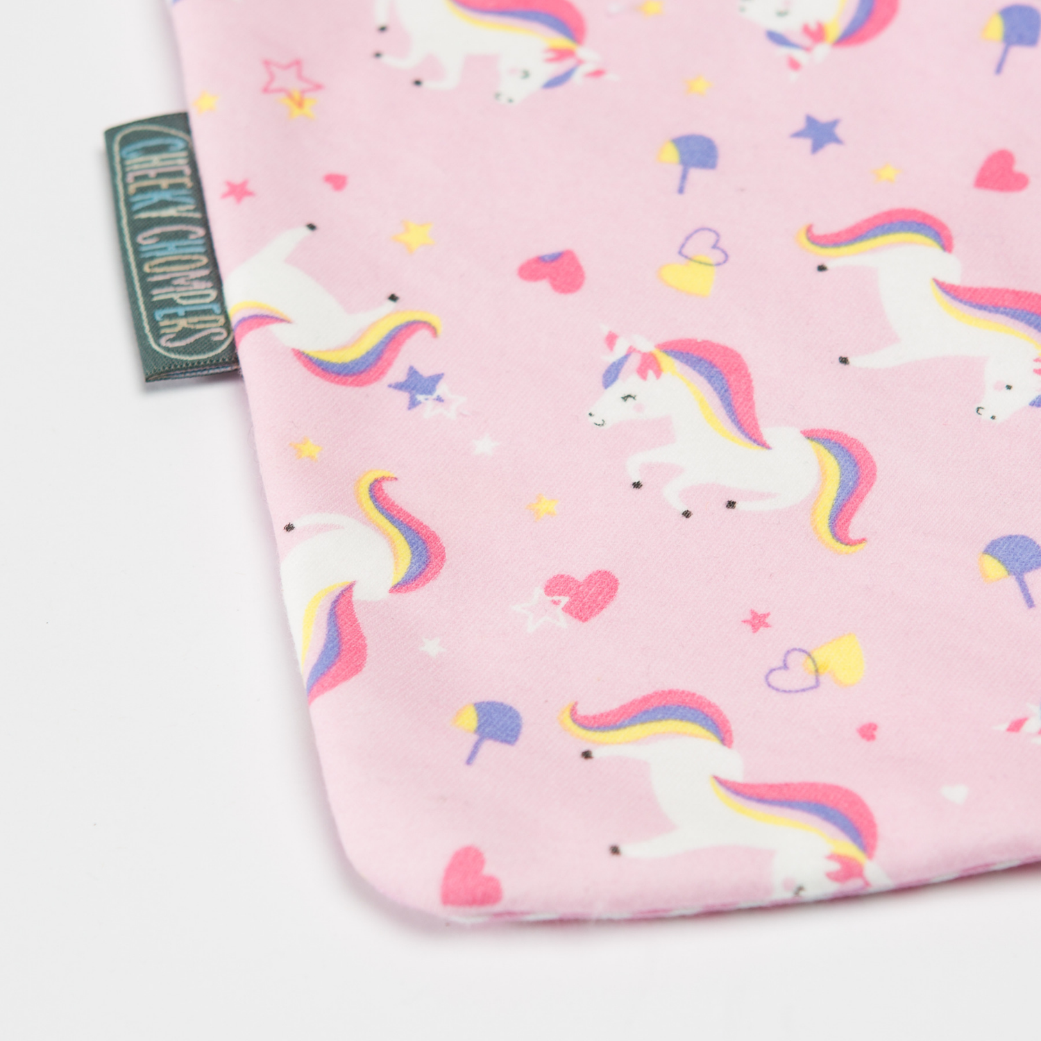 Cheeky Chompers Fular Önlük İkili Unicorn & Dots Orjinal