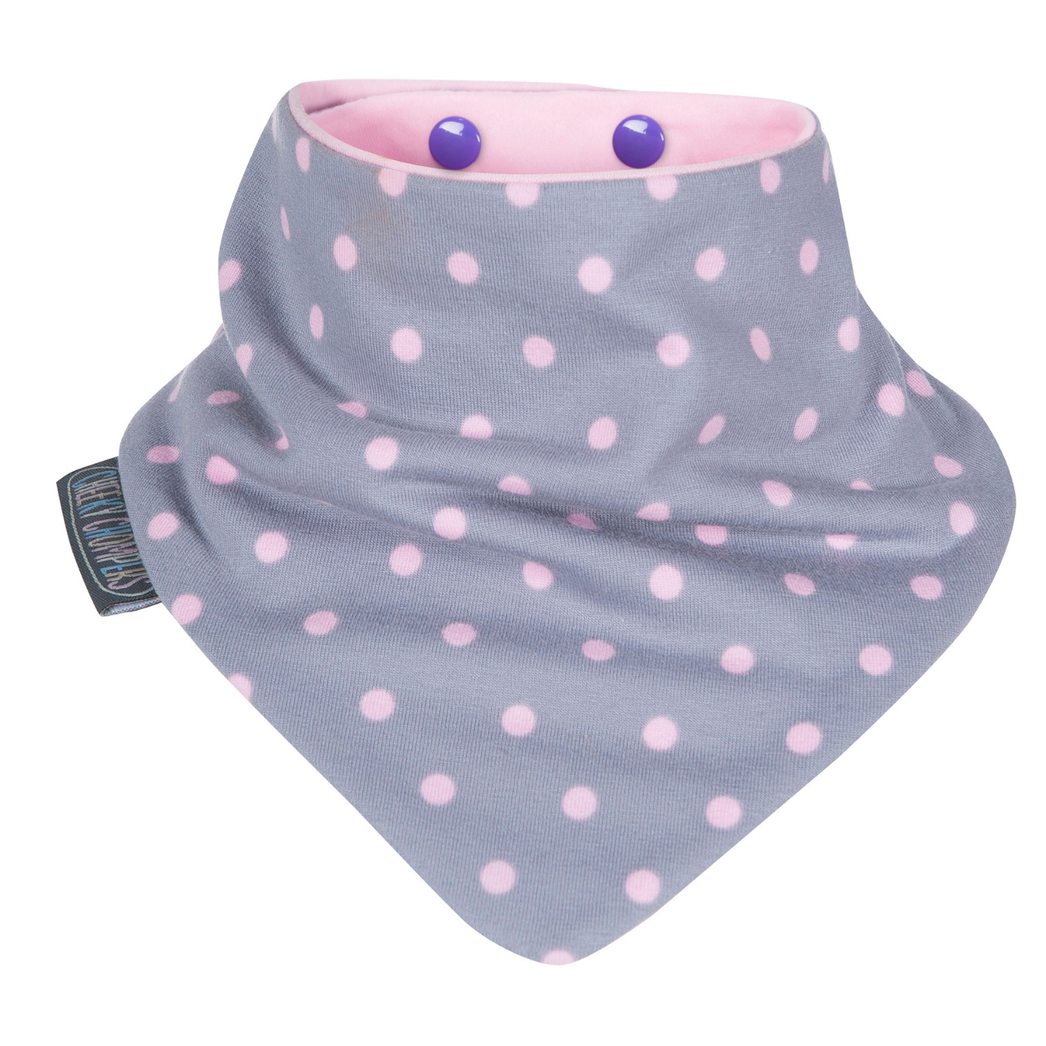 Cheeky Chompers Fular Önlük İkili Unicorn & Dots Orjinal
