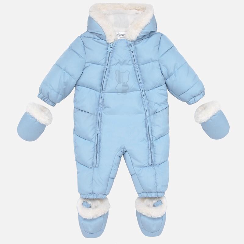 Mayoral Kışlık Bebek Kürklü Astronot Tulum Mavi