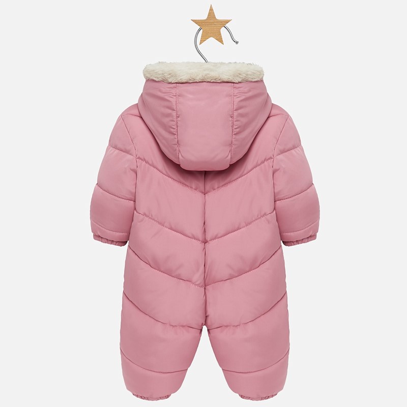 Mayoral Kışlık Bebek Kürklü Astronot Tulum Pembe