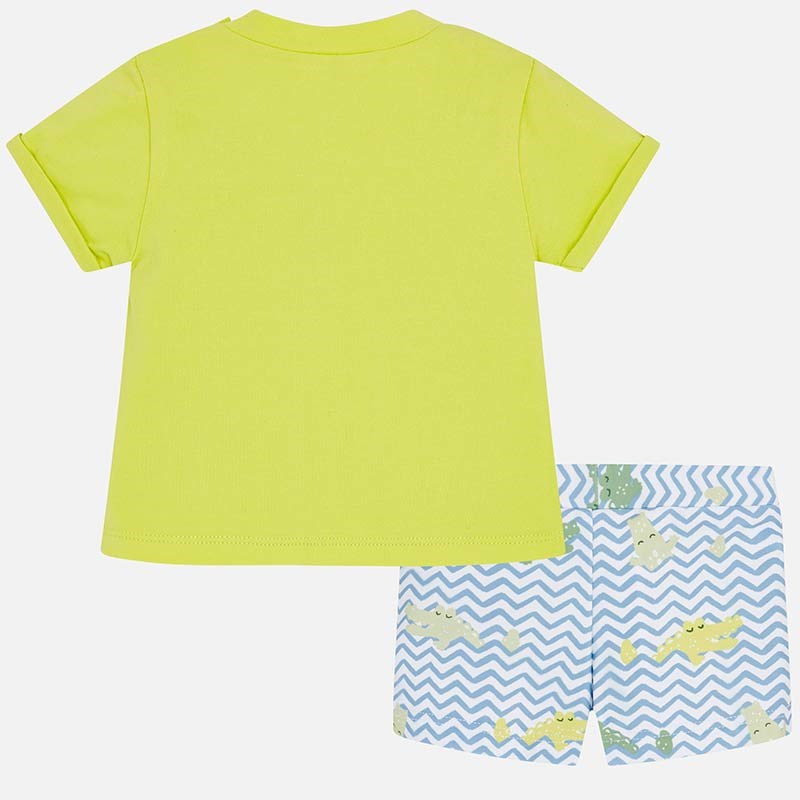 Mayoral Yazlık Erkek Bebek T-shirt Mayo 2'li Set Yeşil
