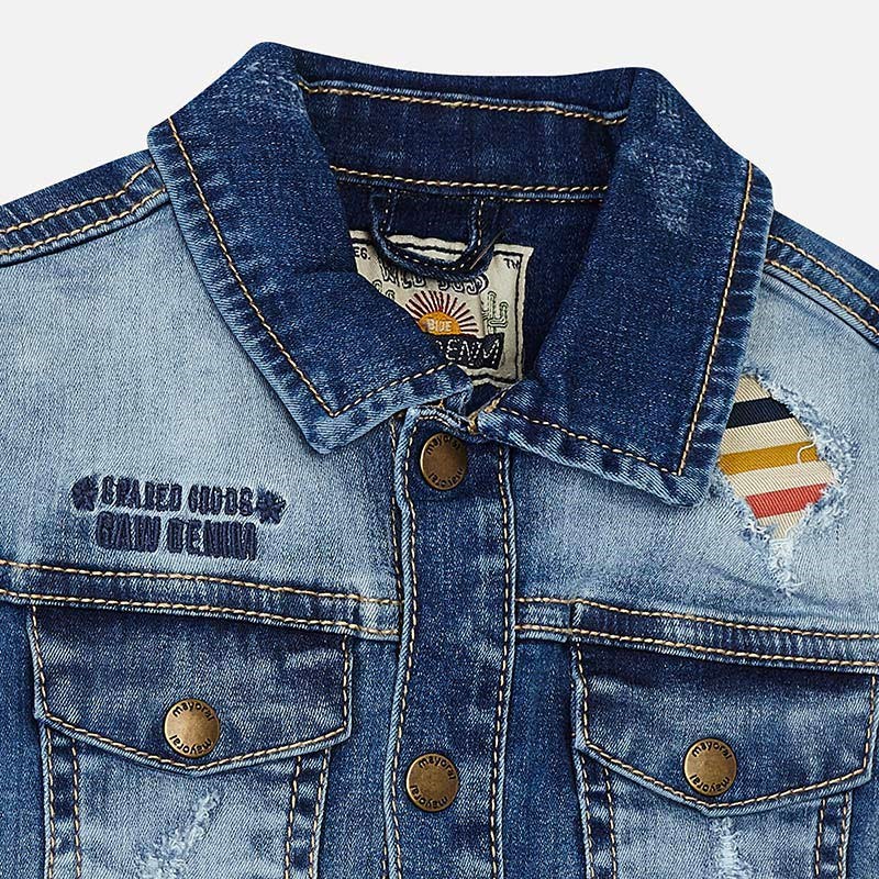 Mayoral Yazlık Erkek Denim Yelek Mavi