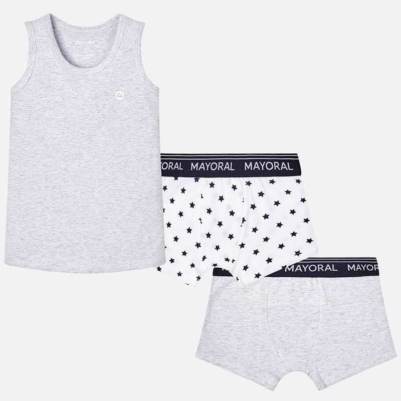 Mayoral Yazlık Erkek Atlet Boxer Külot 3'lü Set Gri