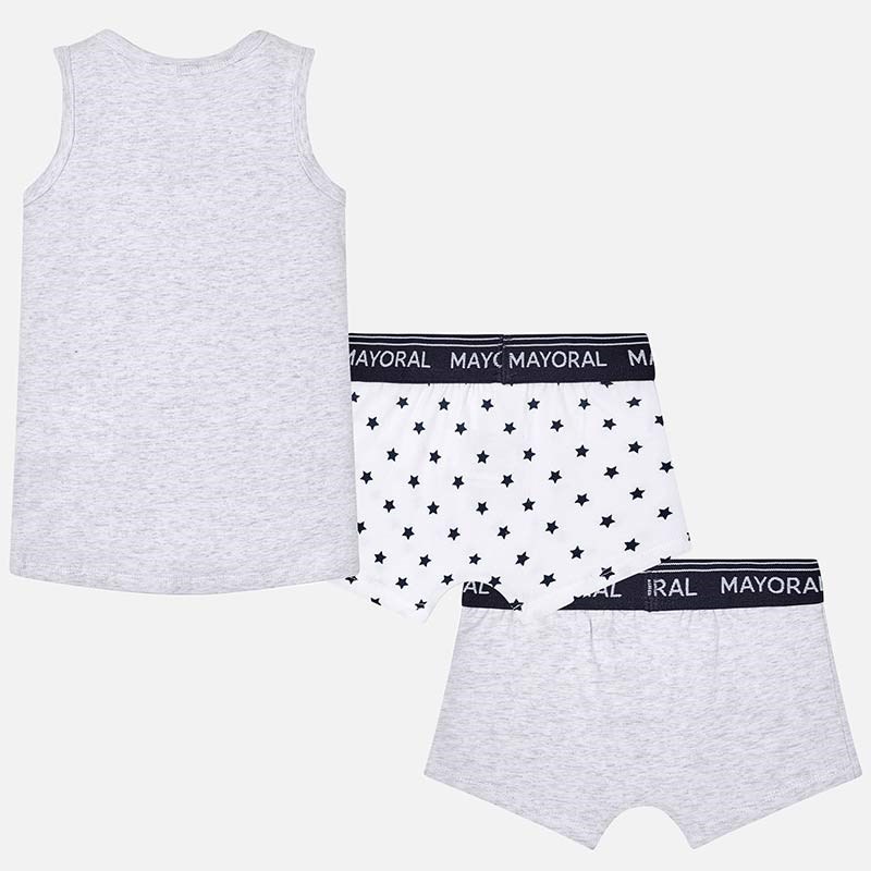Mayoral Yazlık Erkek Atlet Boxer Külot 3'lü Set Gri
