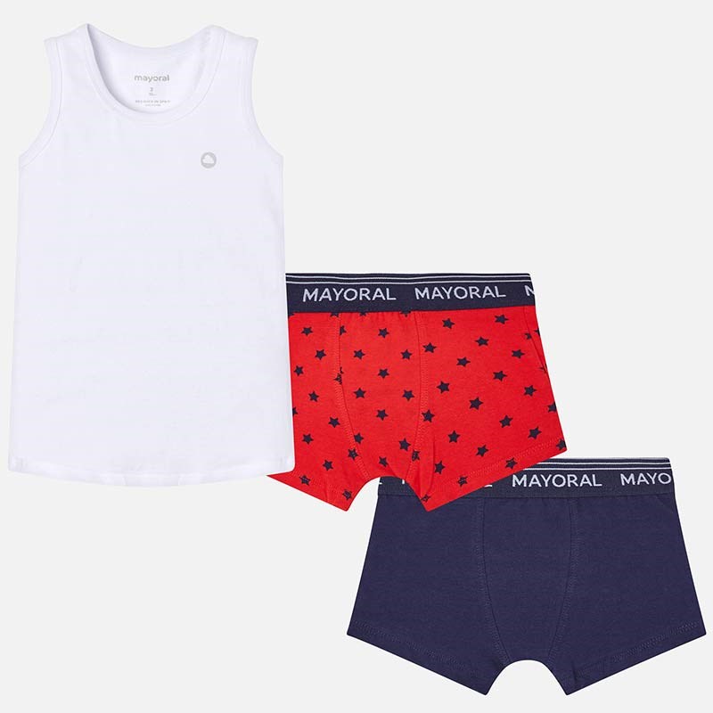 Mayoral Yazlık Erkek Atlet Boxer Külot 3'lü Set Kırmızı