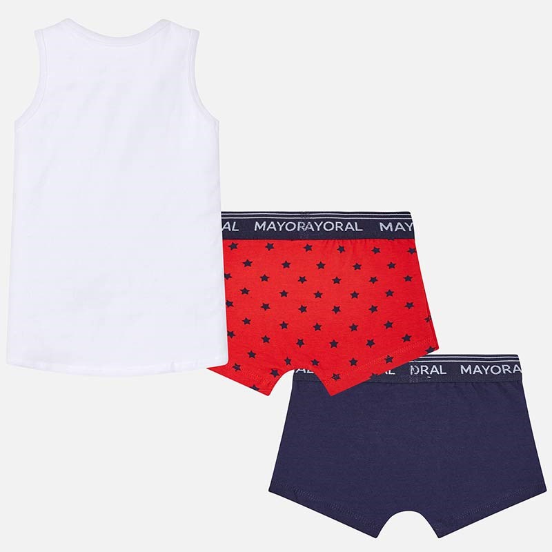 Mayoral Yazlık Erkek Atlet Boxer Külot 3'lü Set Kırmızı