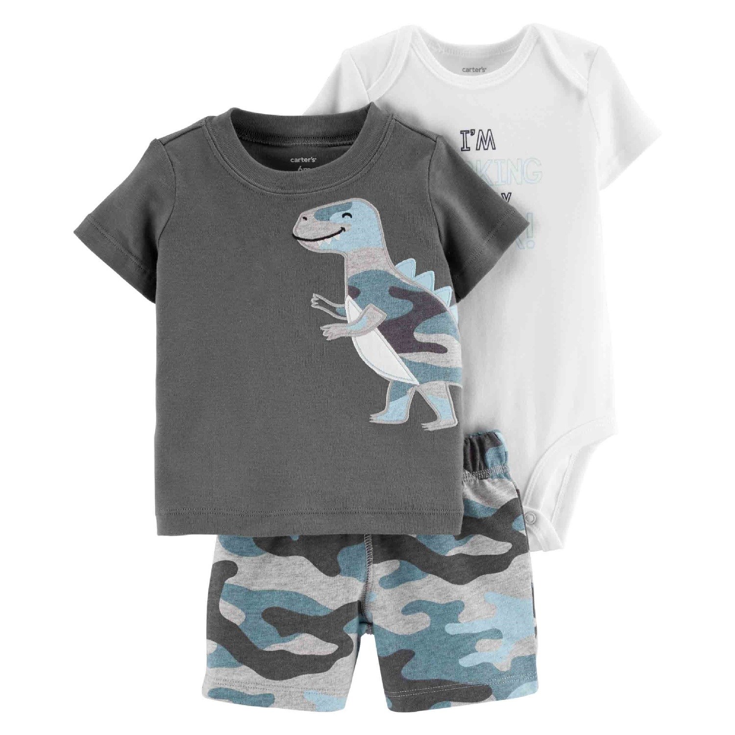 Carter's Yazlık Erkek Bebek 3'lü Set - DCS Mavi