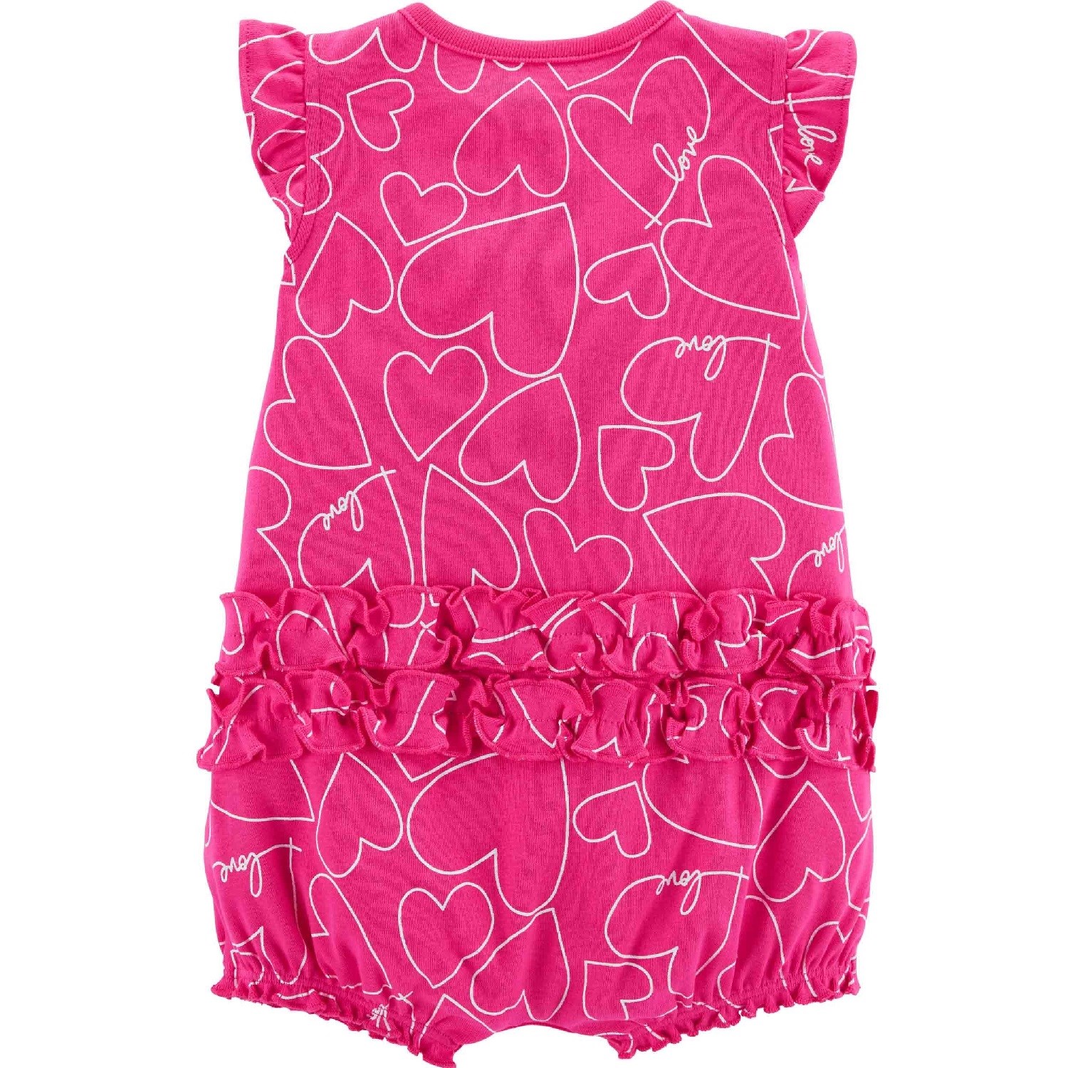 Carter's Yazlık Kız Bebek Romper Tulum Mavi