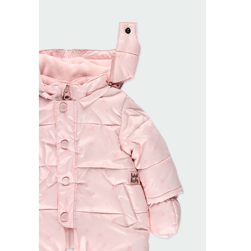 Boboli Kışlık Kız Bebek İçi Polar Tulum Astronot Mont Pembe