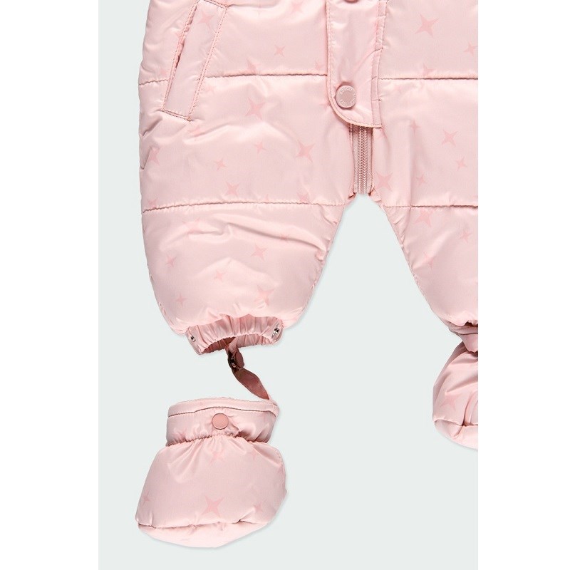 Boboli Kışlık Kız Bebek İçi Polar Tulum Astronot Mont Pembe