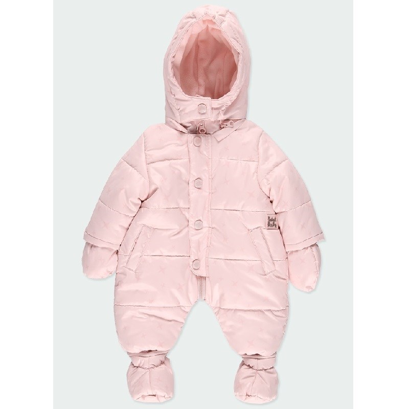Boboli Kışlık Kız Bebek İçi Polar Tulum Astronot Mont Pembe