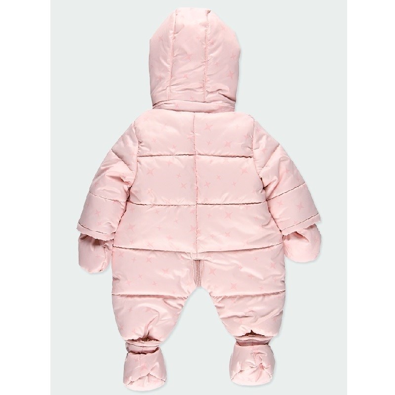 Boboli Kışlık Kız Bebek İçi Polar Tulum Astronot Mont Pembe