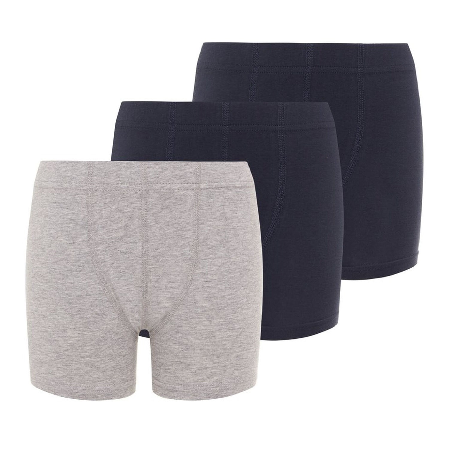 Name It Erkek Çocuk Organik Pamuk Boxer Külot 3'lü Set Gri