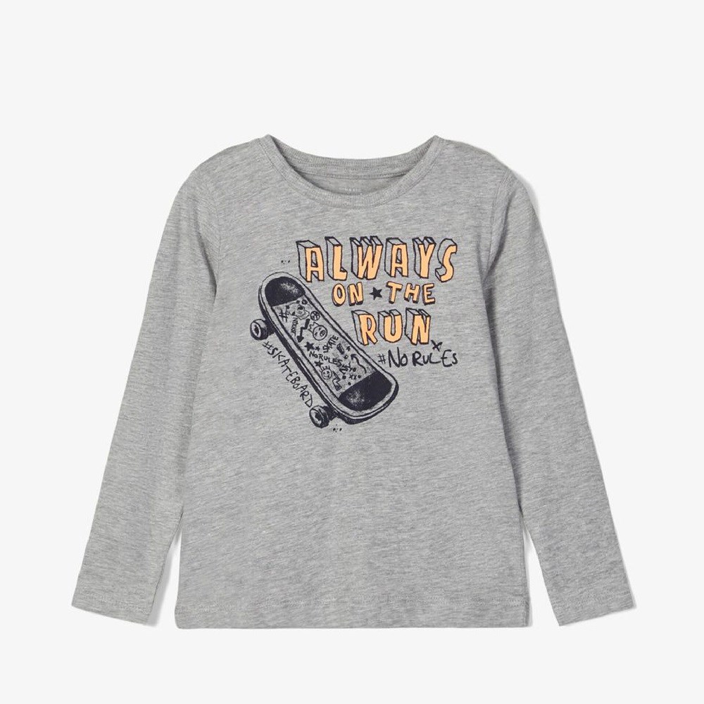 Name It Erkek Organik Pamuk Sweatshirt Gri